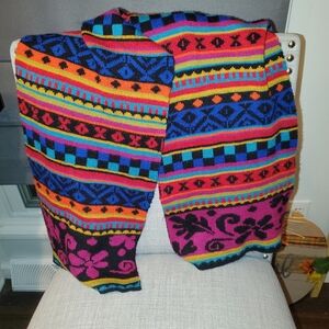 Coogi Style Knit Scarf, vintage, apprx 31" long x 9" wide